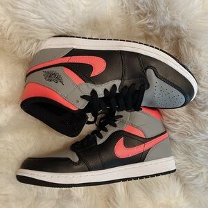 pink and black jordans